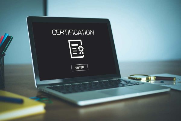 Certification on Laptop - Professional Planner